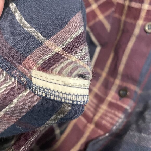 MANGO MNG Suit Plaid Button Down Blouse Small - Picture 4 of 5